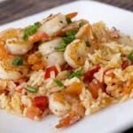 receta de arroz con camarones