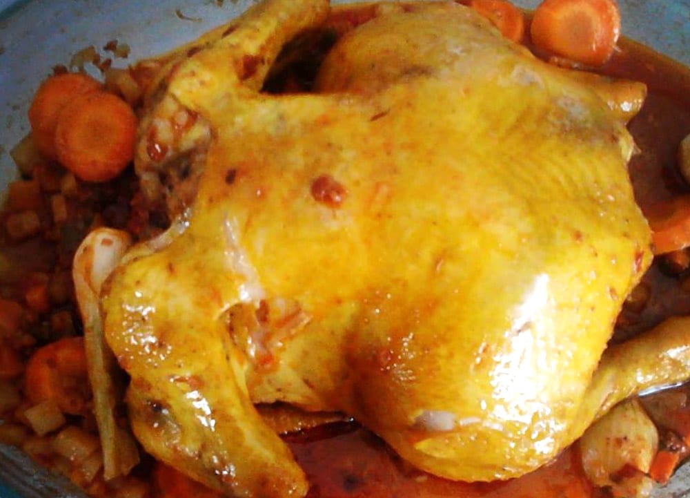 pollo relleno de chorizo