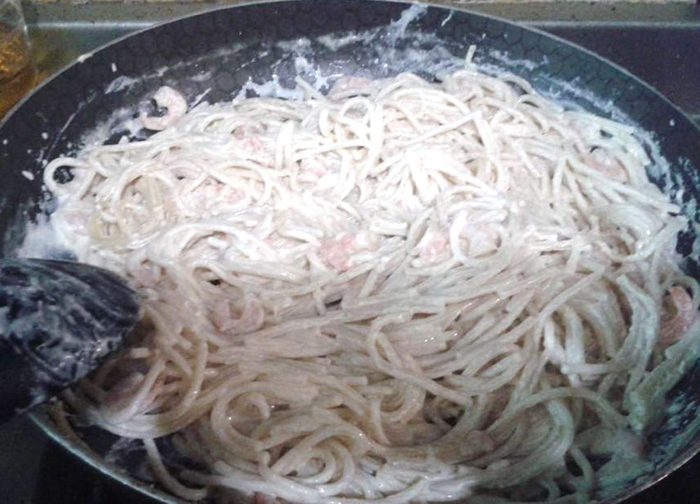 espagueti blanco