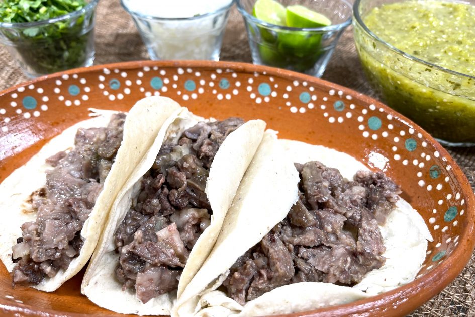 Tacos de labio de res - Recetas Mexicanas - Comida Mexicana